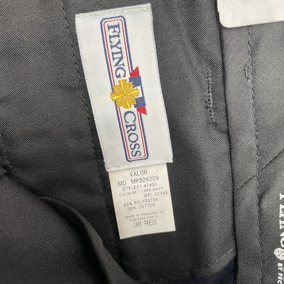 Flying Cross Valor Twill Pants Uniform Trousers Flex Waistband Navy Blue 36x32 - Picture 8 of 13